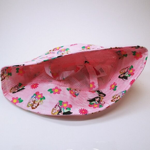 Disney Princess Pink Bucket Hat With Strap Toddler Size UPF 50+ - Picture 4 of 6
